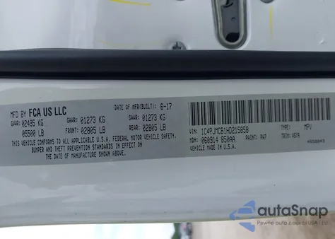 2017 Jeep Cherokee Latitude 4X4 из США, поврежденный, VIN 1C4PJMCB1HD215858